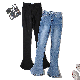  Fashion Slim Jeans Women′s Long Micro Flared Jeans