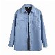  Pb&Za Basic Fleece Lined Denim Shirt Jacket