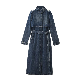 Pb&Za Women′s Wholesale New Style Standing Asymmetrical Denim Windbreaker