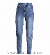  Designer Customized Logo Wholesale Fashion Women Skinny Stretch Bulk Denim Jeans