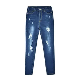 New Style Blue Denim Ladies Pants Tapered Slim Fit Women Pencil Jeans