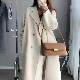  Winter Mongolian Cashmere Overcoat Luxury Ladies Long Alpaca Wool Trench Coat Women 100% Wool Cashmere Handmade Coat for Women
