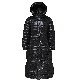  Hot Sale Winter Long Women′s 90/10 Duck Down Jacket Black Winter Puffer Hoodie Coat Woman