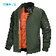  Men′s Winter Zipper Pockets Padded Coats Warm Windproof Bomber Jacket