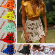  Wholesale Women Summer Hook Flower Hollowed out Skirt Solid Color Multicolor Beach Seaside Swimwear Cover-up Stcy0630
