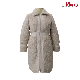  Ladies Leather Fur Jacket Fashion Clothing Long White Mink Coat in Winter