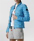  Factory Customize High Quilting Light Weight Ladies Down Jacket Blue Color