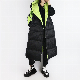  Down Vest Autumn and Winter New Long Hooded Vest Down Jacket Women Thick Warm Vest