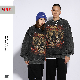  450g Heavy High Street Crewneck Hoodie Men′s Fashion Vintage Wash Dark System Printed Loose Sweatshirt T-Shirt