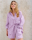  Summer Womens Loungewear 100% Cotton Long Sleeve Pyjamas Soft Shorts Pajamas Lounge Wear