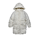  Women Knitted Fabric White Down Jacket