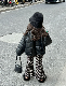  Children′s Stand Collar Cotton Coat 2023 Winter New Thickened Warm Loose Coat