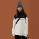  Autumn Winter Kangaroo Pocket Patchwork Fleece Women Hoodie Warm Wool Casual Wear Turn Down Half Zipper High Quality Fleece