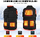  USB 5V Battery Powered Winter Windproof Sleeveless Padding Waistcoat Electronic Heated Vest