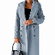  Customized Wool Ladies Polyester Overcoat Female Plus Size and Long Jacket Winter Trench Coat for Women Slim Overcoat