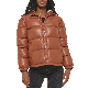 Asiapo China Factory Zara Style Women′s Motorcycle Biking Outdoor Leather Puffer Jacket manufacturer
