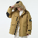  Multi-Pocket Workwear Fur Collar Hooded Cotton Jacket Men Winter Down Puffer Padded Warm Pakas