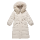  Wholesale Fashion Waterproof Winter Warm Zipper Ladies Puffer Jacket with Fur Hood