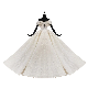 Large Wedding Dress Shiny High-End Organza