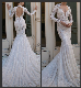  Long Sleeves Berta Bridal Gowns Mermaid Lace Beading Wedding Dress B16302