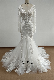  202204 Deep V Neckline and Shoulder Wedding Dress with More Lace and Heavy Beading Mermaid Skirt Dress with Hot Sale Style Bridal Gown Dress