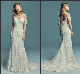  Spaghetti Straps Bridal Gowns Lace Tulle Mermaid Wedding Dress Mt659
