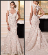  Nude Lining Bridal Formal Gowns Lace Mermaid Vestidos Wedding Dress S201745