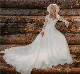  Beach Wedding Dress Boho Long Sleeves Lace Tulle Wedding Gown 2022 Lb8112