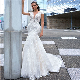  Cap Sleeves Wedding Dress Lace Mermaid Bridal Gown Lb2826