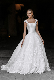 Elegant Satin Bodice Long Train Ball Gown Summer Lace Wedding Dresses