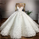  2023 Luxury Beading Wedding Dresses with Long Cocktail Length for Bridal