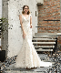  Mermaid Lace Wedding Gown Sexy Key Hole Back