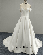  23028 Deep V Neckline and Spaghetti Straps and Detachable Sleeve Wedding Dress with A-Line Skirt Bridal Gown Dress with Hot Sale Dress