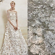  White Hot Selling Chemical 3D Embroidery Lace Fabrics for Couture Lady′s Dresses and Bridal Dresses