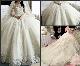 Lace Bridal Ball Gown Tulle Beaded Puffy Princess Wedding Dress H14658