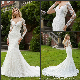  Long Sleeves Bridal Gowns Custom Muslim Mermaid Lace Wedding Dress M2040