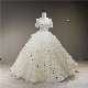  2023 New Bride Main Wedding Dress Temperament Wedding Fashion Short Sleeves Embroidery Bridal Wedding Dress