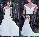  V-Neck Bridal Gowns off Shoulder Simple Satin Wedding Dress S201705