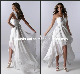  Short Beach Littel White Bridal Gown Layered Hi-Low Wedding Dresses H147232