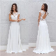  Lace Bridal Gowns Chiffon Beach Boho Wedding Dress Ya43