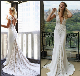 Lace Spandex Bridal Gowns V-Neckline Lace Boho Beach Bridal Wedding Dresses By1612