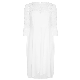  New Trendy Women Clothing MIDI Wedding Dress with Lace Detail White Dresses for Woman Elegant