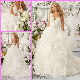  Cascading Ruffles Bridal Ball Gown V-Neck Lace Organza Wedding Dresses Mrl2805