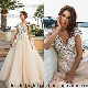  Wedding Dress Champagne Lace Bridal Wedding Gowns W1624