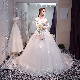  Yc175 Elegant & Sweet Bride Wedding One-Shoulder Trailing Wedding Dress