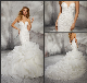  Strapless Bridal Gown Lace Mermaid Organza Wedding Dress M8282