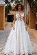  Fashion Sleeveless Lace Corset Long Train Spaghetti Strap Long Train A Line Wedding Dresses