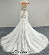  23014 Illusion Bodice and Sweetheart Neckline Wedding Dress with Fashion Lace Tulle Mermaid Skirt Bridal Gown Dress with Directly Factory Sale