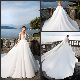 Long Sleeves Bridal Ball Gowns Satin Lace Wedding Dresses A8041