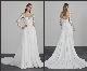 Long Sleeves Bridal Gowns Lace Beach Boho Customized Wedding Dress H1316
